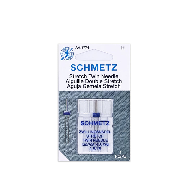 Schmetz Stretch Twin Needles - Size 2.5 75/11