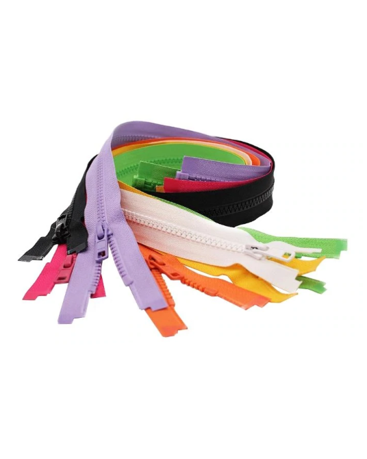 YKK® #5 Vislon Molded Plastic Separating Zippers - Stock Colors 1