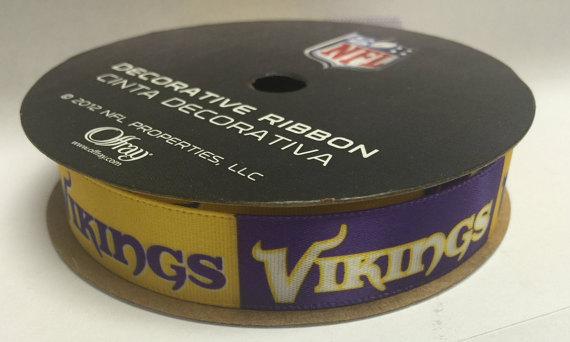 Vikings NFL Printed Ribbon