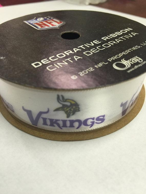 Vikings NFL Printed Ribbon