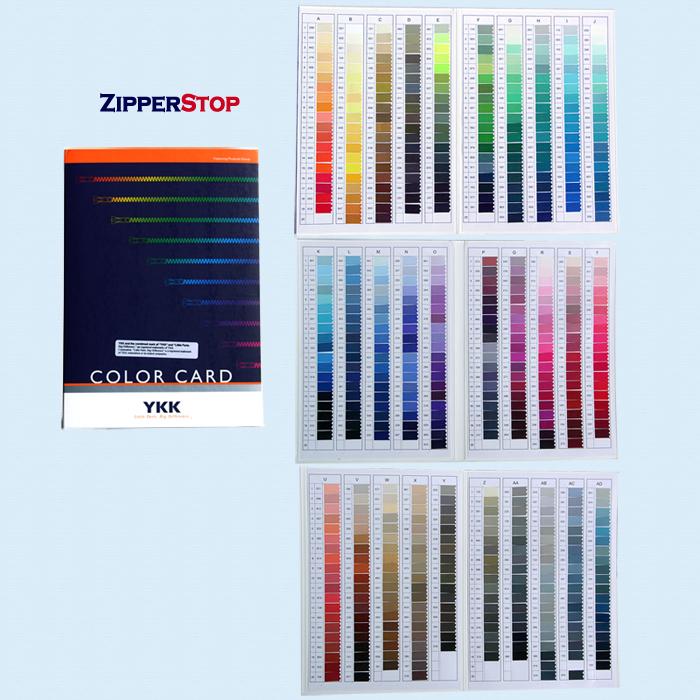 YKK ® Master Global Color Card- 500+ Colors