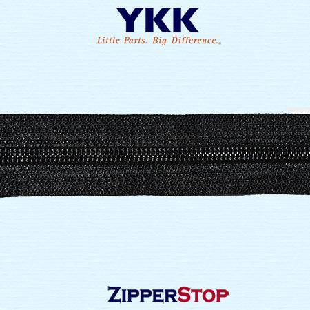 YKK ® Chain By The Yard (Black) — Zipper Stop