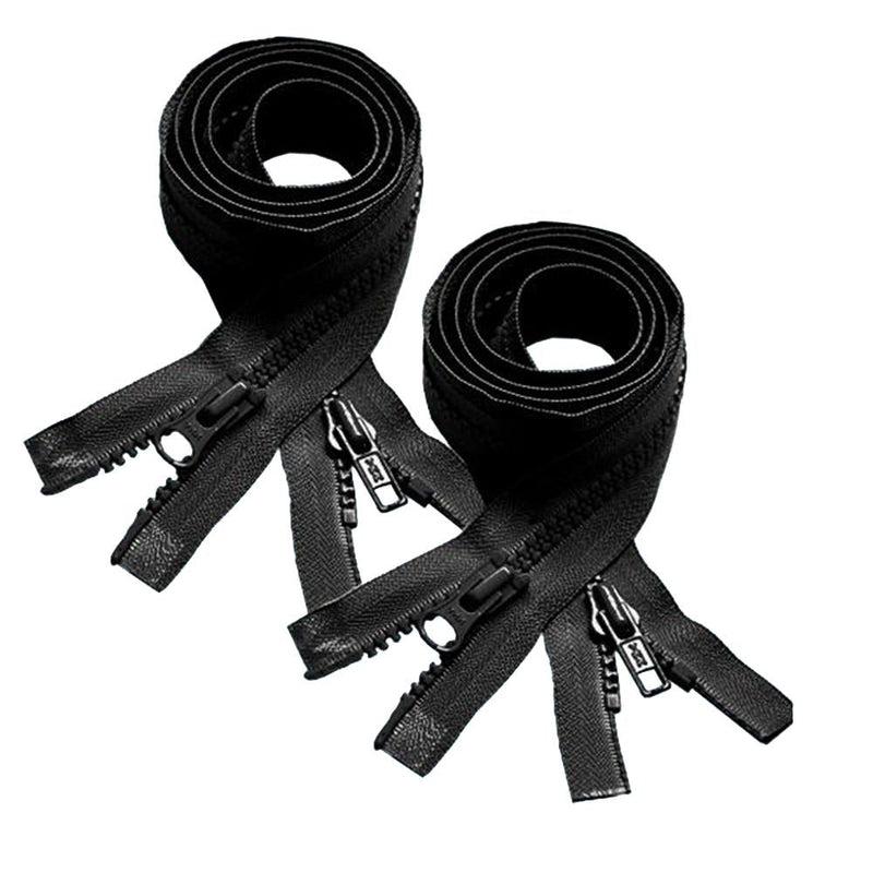 YKK #5 "2-Way" Molded Separating - Jacket - 48" & 72" BLACK