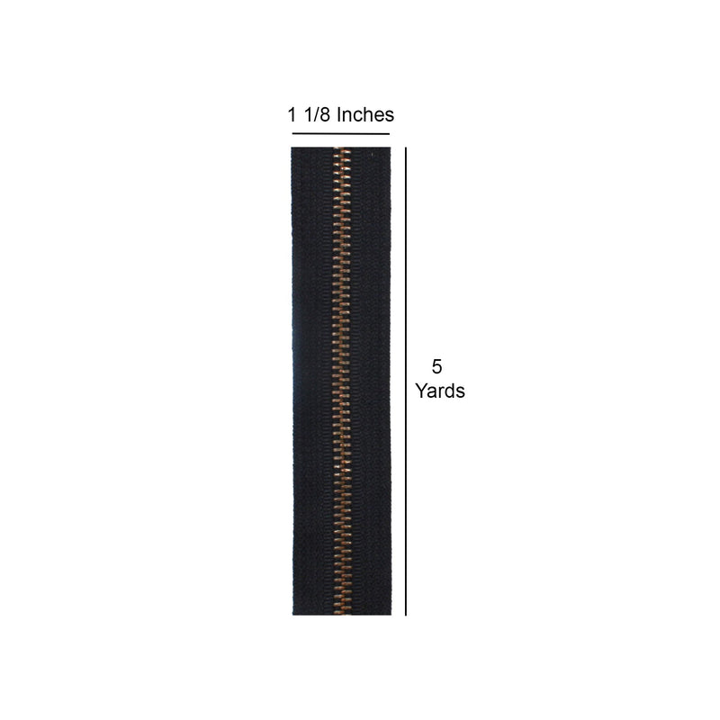 YKK ® #5 Antique Brass Chain - 150 Yds/Roll