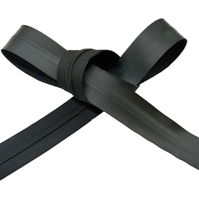 YKK Water Repellent Aqua Guard #5 Coil Matte Chain Color Black