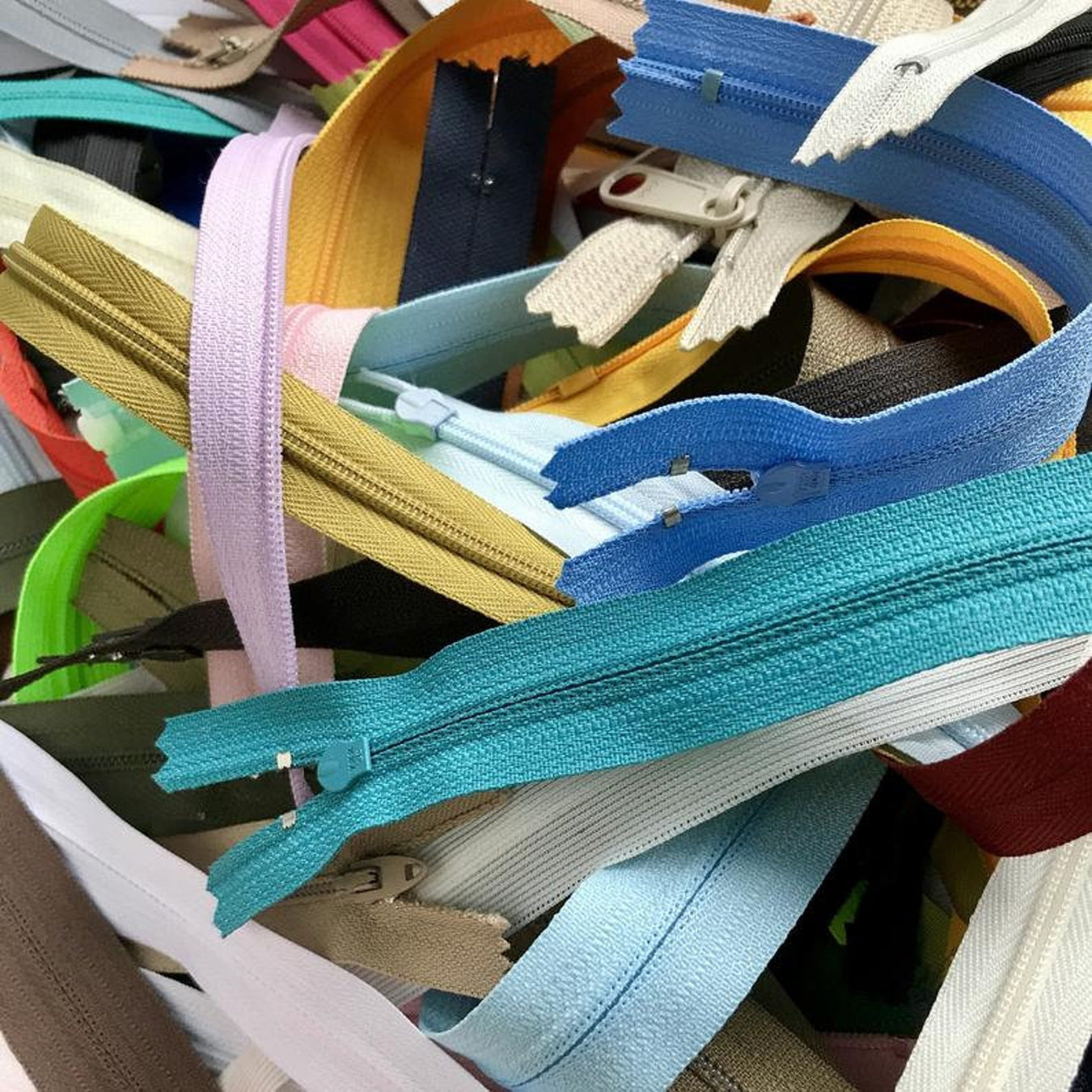 Assorted YKK Zippers