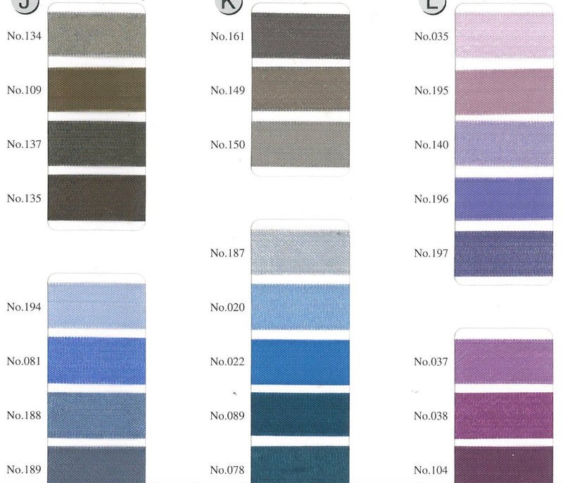 Seam Binding 2.0 Color Card