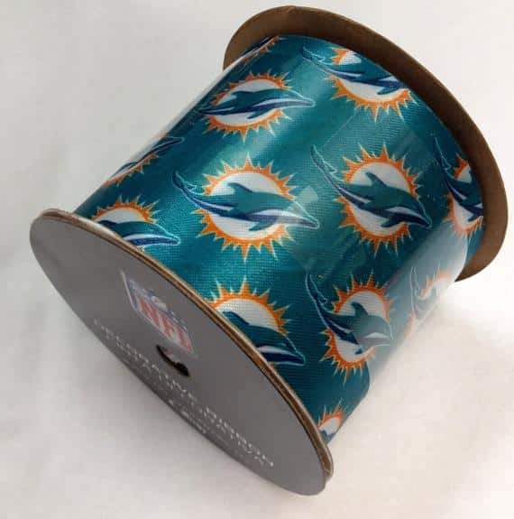 Dolphins NFL Printed Ribbon