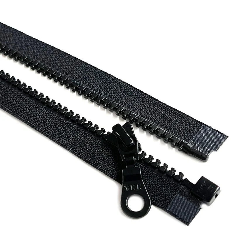 YKK #5 Vislon (molded plastic) Separator with Donut Pull 36" Black. 5 Pcs for $9.99 - Free Shipping !