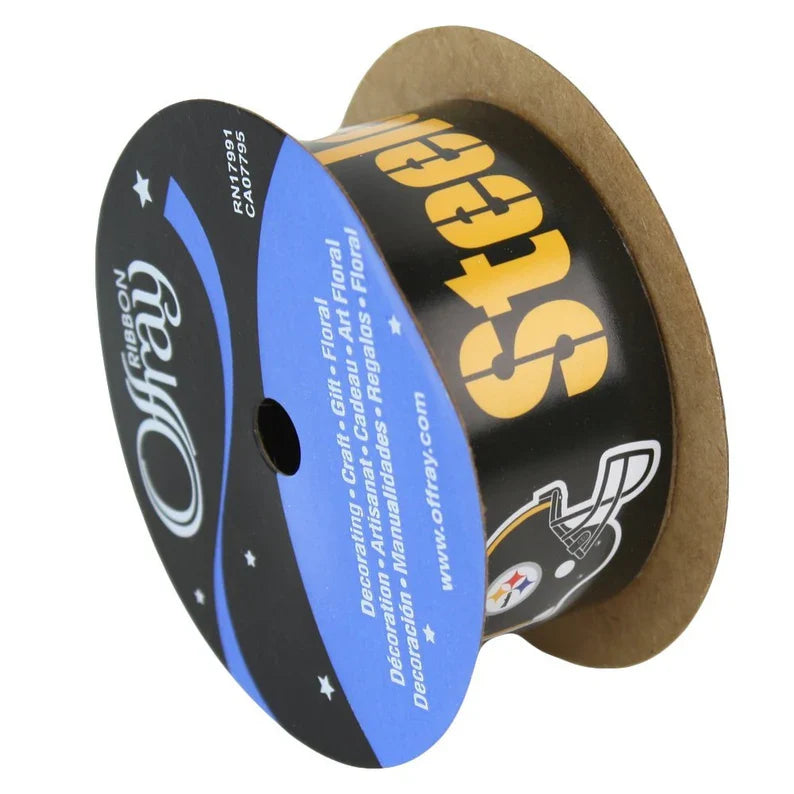 Steelers NFL Printed Ribbon