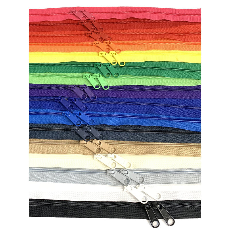 YKK® #4.5 Double-slide handbag zipper (Individual)