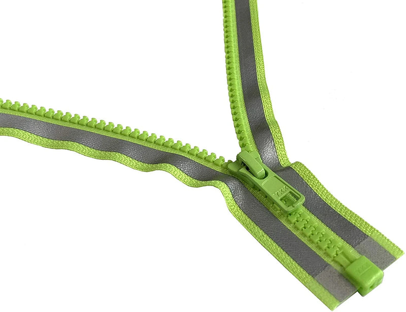 #5 Vislon - Molded Plastic - Separator with Reflective Tape - 2 pc pack - Orange & Green. Free Shipping Included.