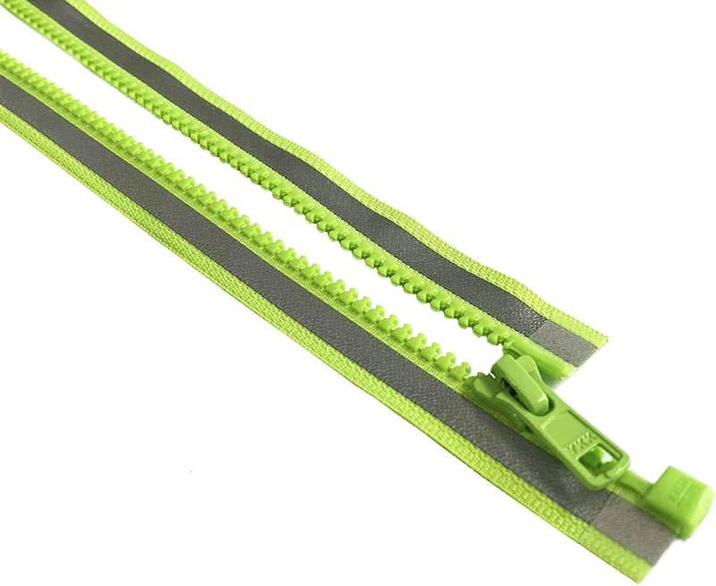 #5 Vislon - Molded Plastic - Separator with Reflective Tape - 2 pc pack - Orange & Green. Free Shipping Included.