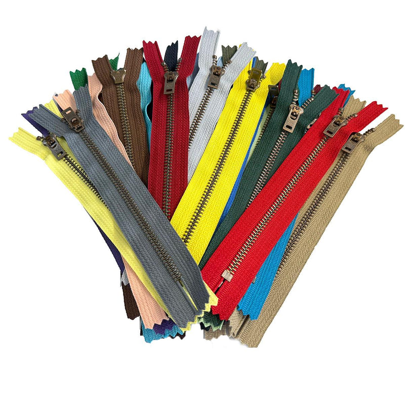 YKK #5 Antique Brass Jeans Zippers - Stock Colors