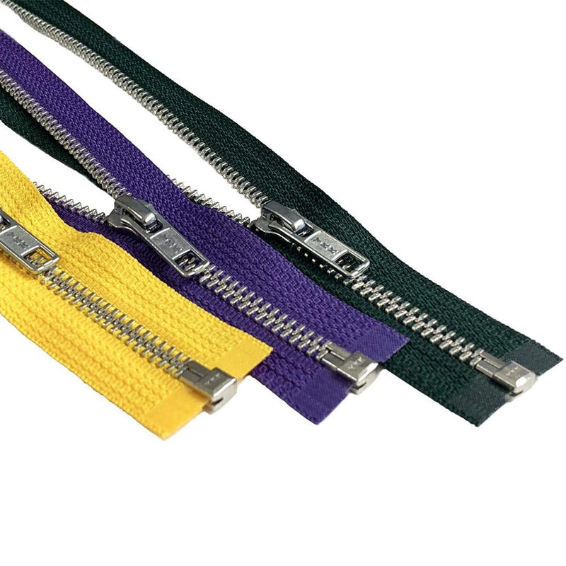 YKK #5 Aluminum Jacket Metal Zipper - Separating - Stock Colors