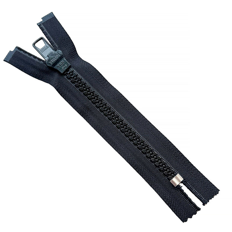 YKK #10 Vislon / Closed Bottom with Auto Lock Slider / Nickel Bottom Stop