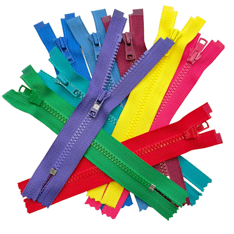 YKK® #3 Molded VISLON® Zippers - Closed Bottom
