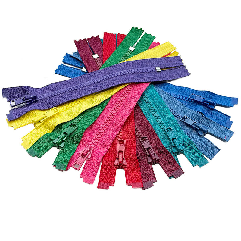 YKK® #3 Molded VISLON® Zippers - Closed Bottom