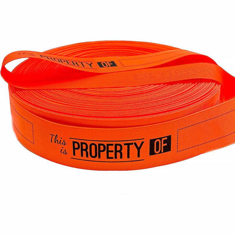 1 1/2" Luggage Name Tag Ribbon. 5 yards for $9.99.  Free Shipping Included on Clearance Sale !