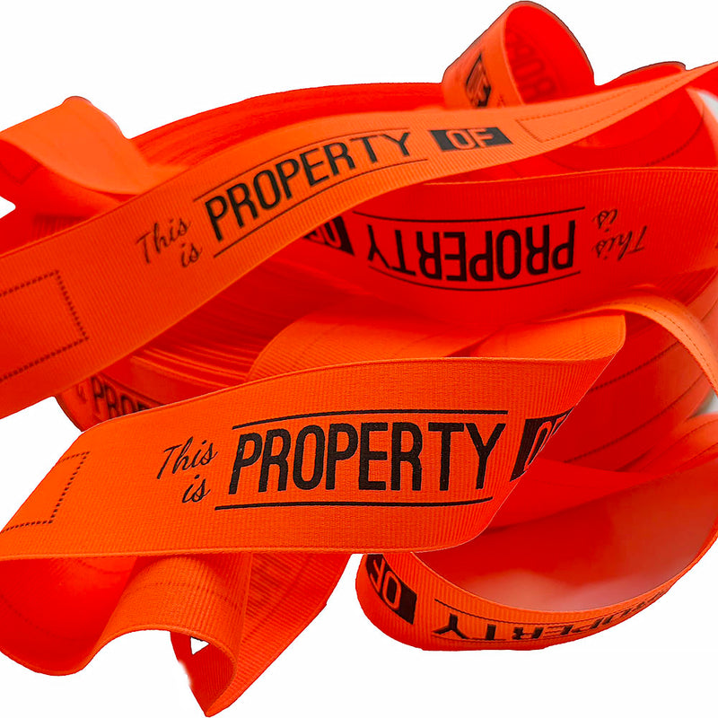 1 1/2" Luggage Name Tag Ribbon. 5 yards for $9.99.  Free Shipping Included on Clearance Sale !