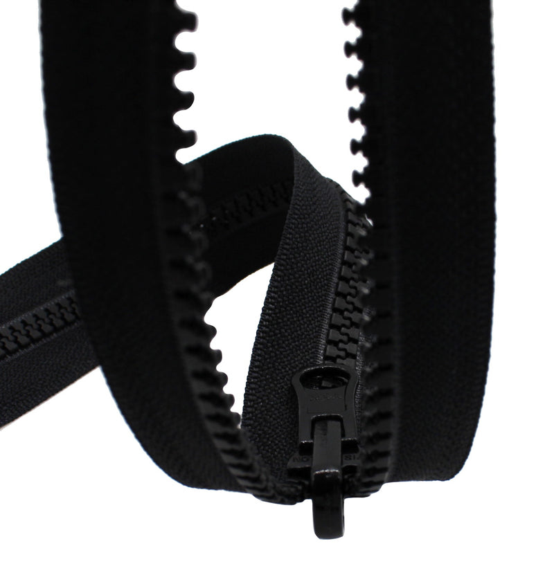 YKK® #5 Molded Vislon Separating Long Zippers - Reversible Slider