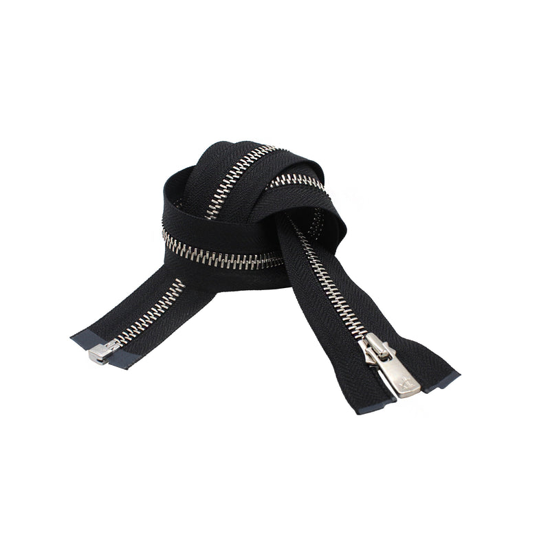 YKK ®#5 Excella Nickel Zipper - Separating Bottom