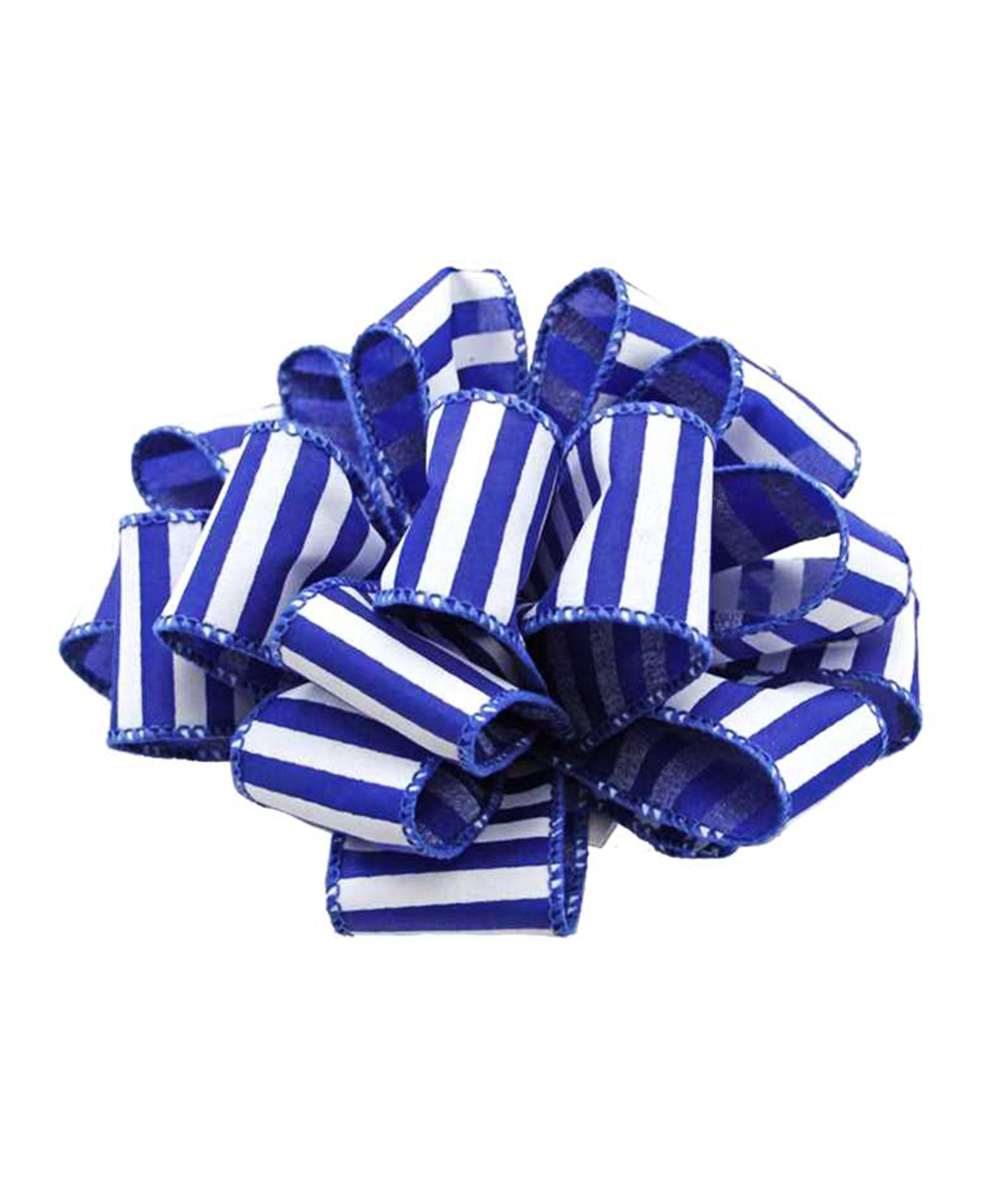 手品 Blue ribbon 2個 blue-and-white-stripe-wired-